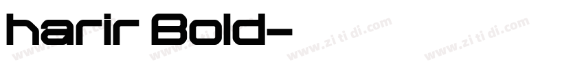 harir Bold字体转换